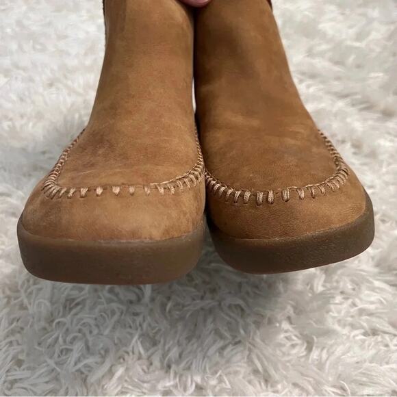 Sanuk Nice Bootah Lx Tan Tobacco / Vintage Rainbow Ankle Bootie Size 7 Womens - Picture 6 of 10